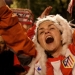Atlético de Madrid...euforico festejo de hinchas Atlético de Madrid...euforico festejo de hinchas