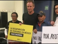 Sting..se reunió con los padres de los normalistas desaparecidos Sting..se reunió con los padres de los normalistas desaparecidos