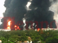 Refinería Dovali...incendio se encuentra totalmente fuera de control Refinería Dovali...incendio se encuentra totalmente fuera de control