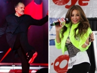 Miguel Bosé y Thalía..en los Grammy para anunciar ganadores Miguel Bosé y Thalía..en los Grammy para anunciar ganadores