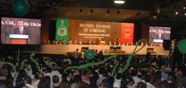 Mario Anguiano rinde su Segundo informe de Gobierno