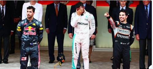 Checo Pérez...subió al Podium en el Gran Premio de Mónaco